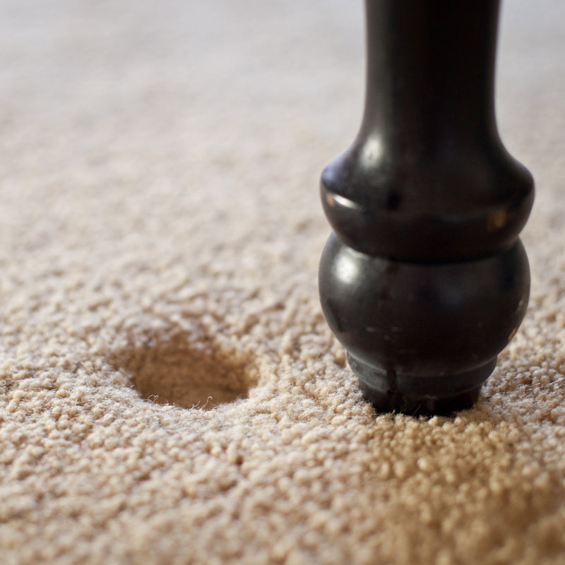 How to raise carpet flattened by furniture