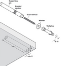 120mm Floating Shelf Bracket